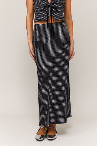 Black & White Dot Myra Skirt