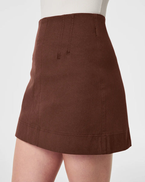 Hickory Stretch Twill Mini Skirt