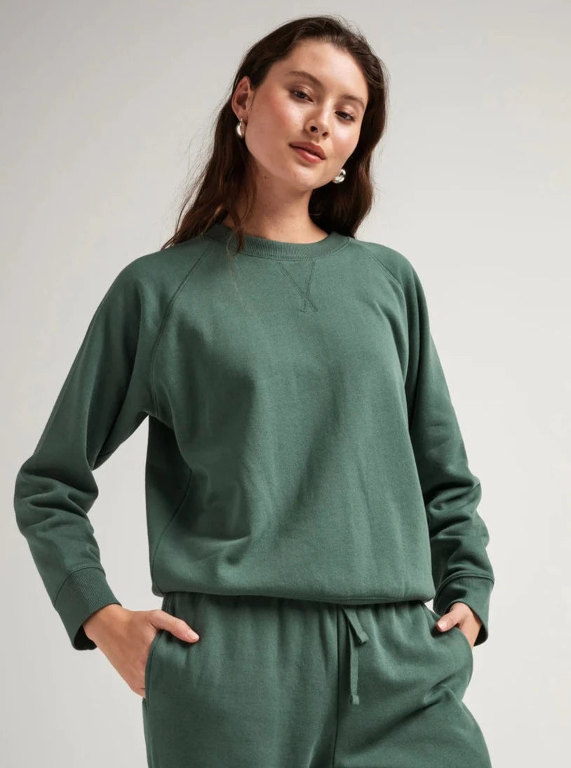 Sage Leaf Fleece Classic Sweater