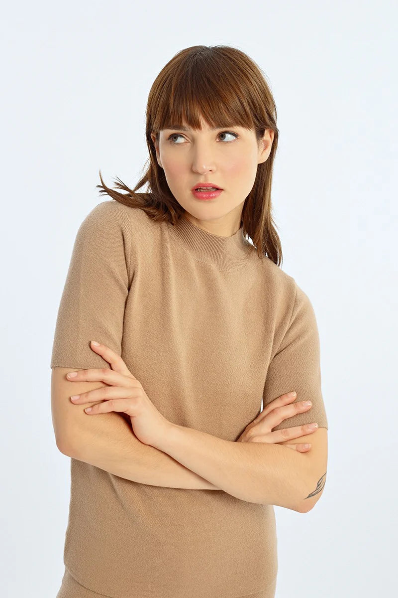 Beige Vida Sweater Top