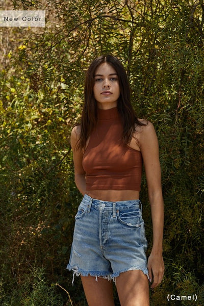 Chestnut Ground Work Cropped Tank