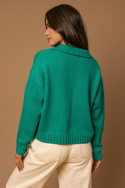 Green Breanne Sweater