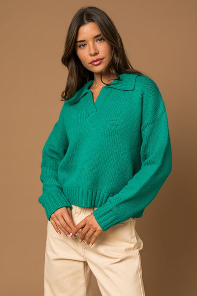 Green Breanne Sweater