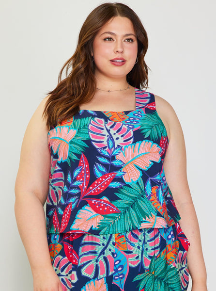 Tropical Days Print Tank (Plus: 1X-3X)