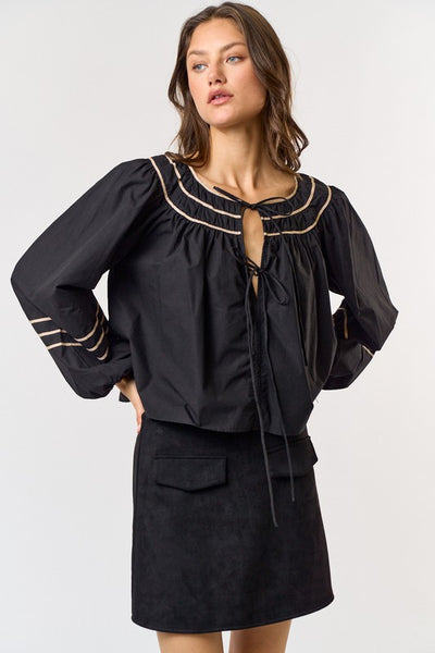 Black Monica Blouse