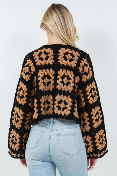 Black Betty Crop Cardigan