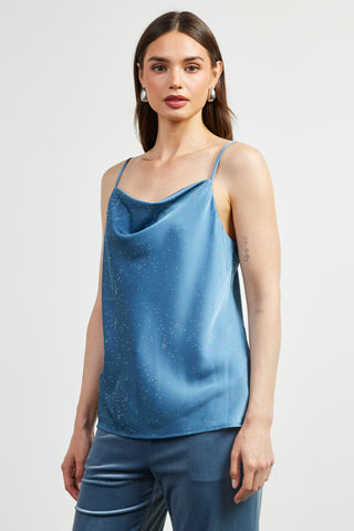 Dusty Blue Satin Gina Cami