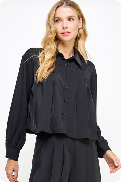 Black Bells Button Up Shirt