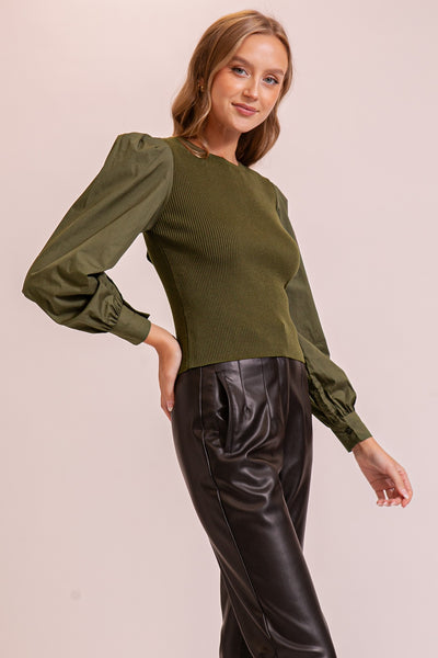 Olive Vespera Sweater