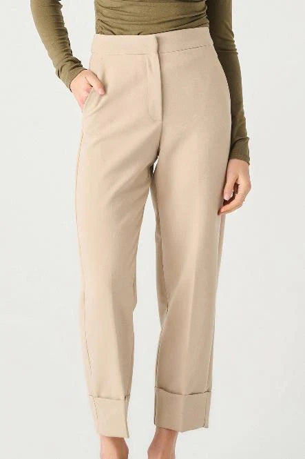 Light Taupe Cuff Pants