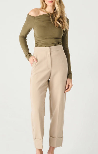 Light Taupe Cuff Pants