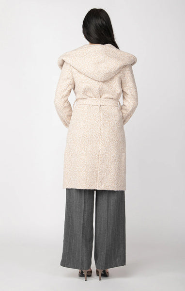 Cream & Oat Melange Coat