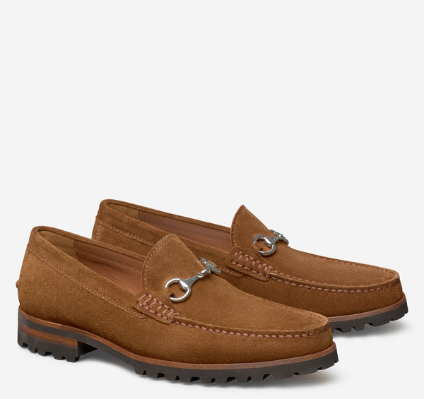 Snuff Suede Baldwin Lug Bit Loafer