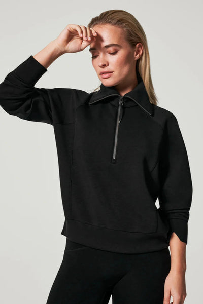 Black Airessentials Half Zip Sweater