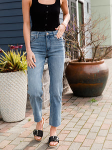 Comprehensive Kelsey High Rise Ankle Flare Jean