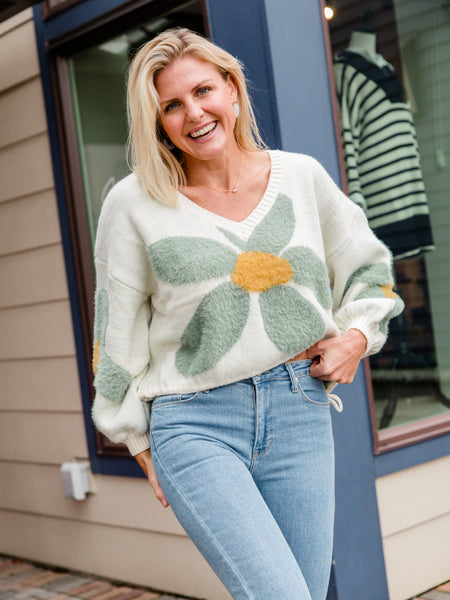 Ivory & Sage Sean Sweater