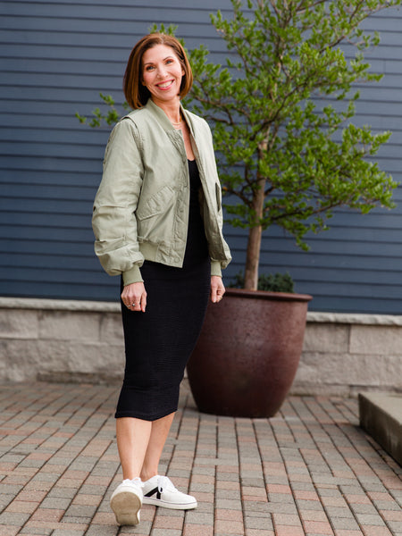 Black Aveen Midi Skirt