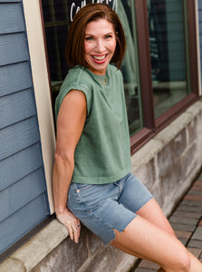 Sage Leaf Relaxed Muscle Tee