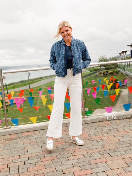 Navy Jessie Bomber Jacket