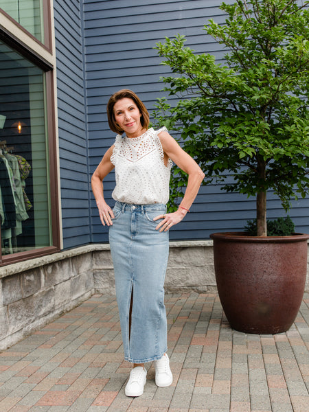 Medium Blue Wash Skirt