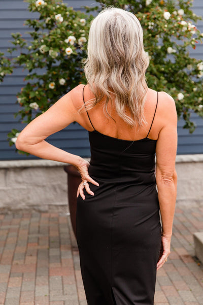 Black Paulina So Smooth Midi Dress