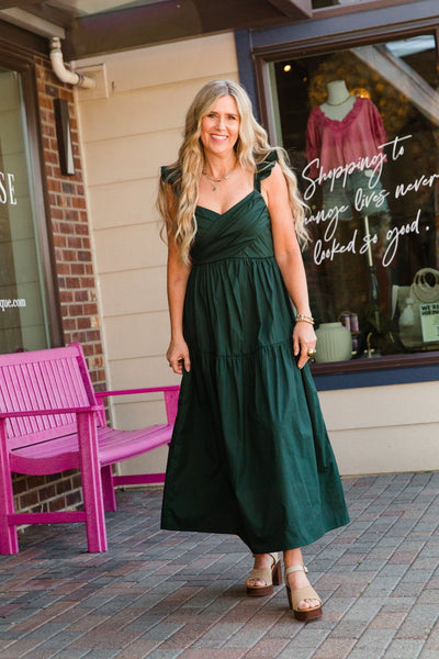 Green Sweethart Dress