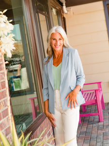 Dusty Blue Rosa Blazer