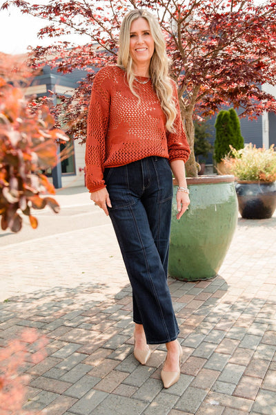 Burnt Orange Taylor Top