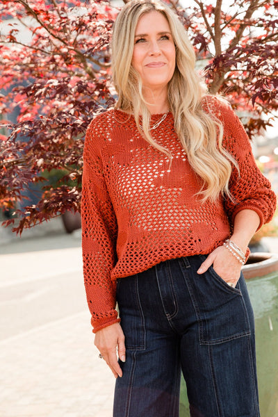 Burnt Orange Taylor Top