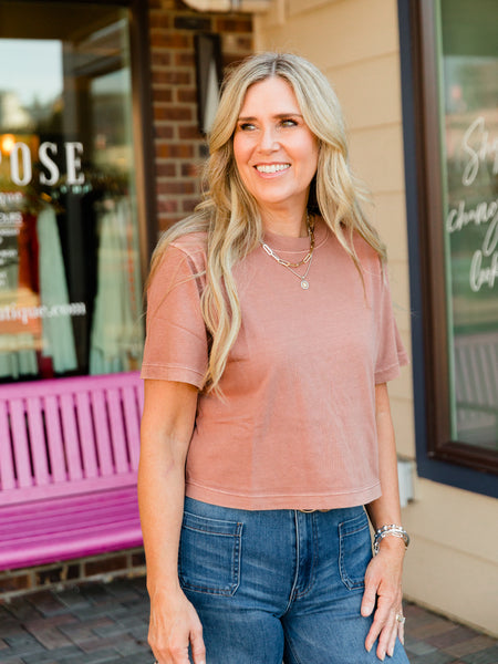 Russet Crop Tee