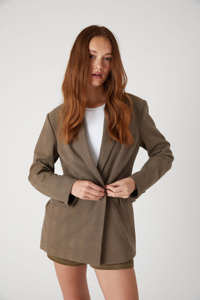 Brown Combo Business Affair Blazer