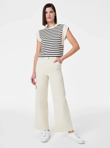 SPANX® Eggshell Stretch Twill Cropped Trouser