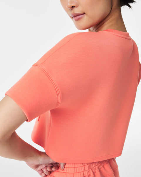 SPANX® Sunset Peach Airessentials Pocket Tee