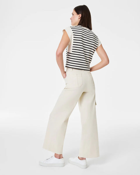 SPANX® Eggshell Stretch Twill Cropped Trouser