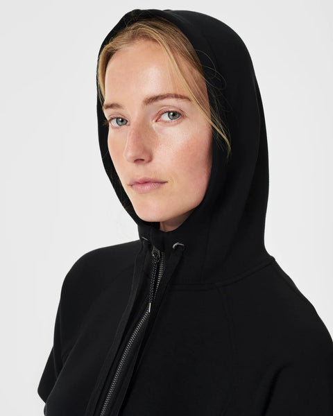 Black Heather Airessentials Full Zip Hoodie