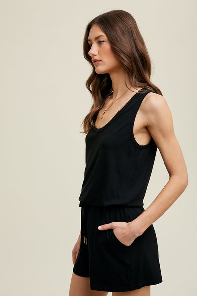 Black Tank Time Romper