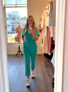 Emerald Utility Jumpsuit