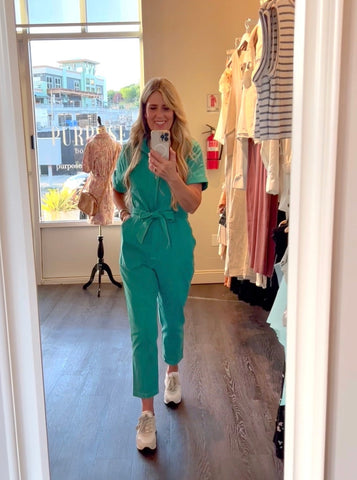 Emerald Utility Jumpsuit