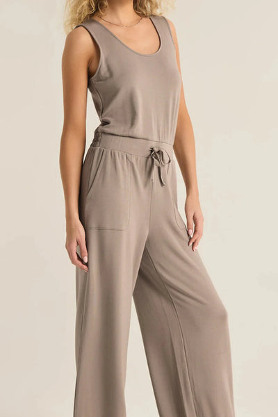 Slate Grey Layover Jumpsuit - ZP231180