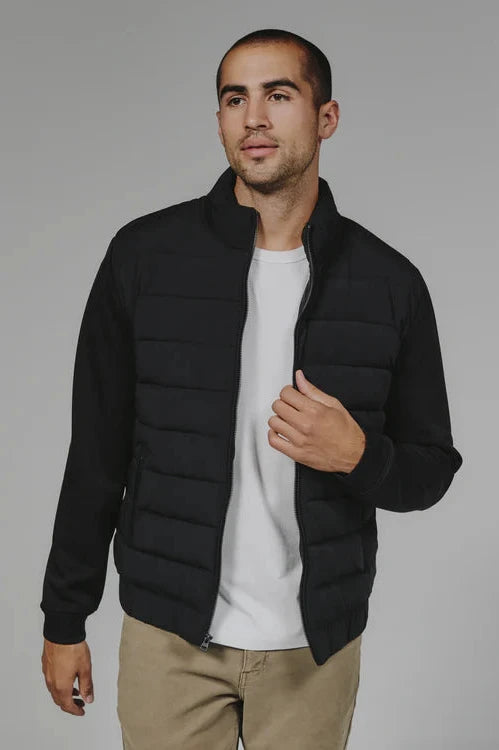 Black Rev Puffer Full Zip