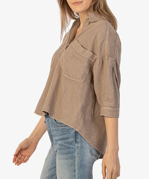 Stone Zuma Drop Shoulder Top