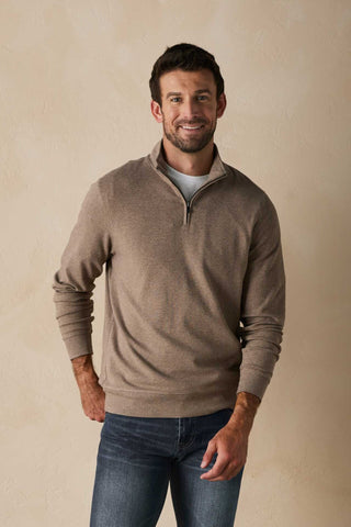 Taupe Puremeso Weekend Quarter Zip