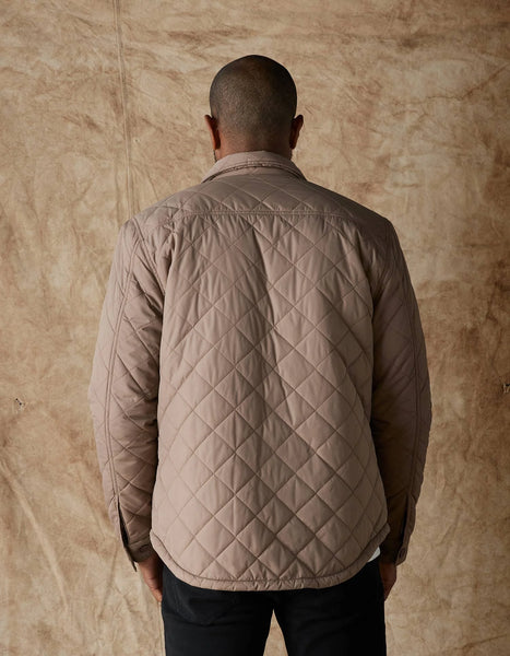 Pine Bark Quilted Sherpa Lined Shacket