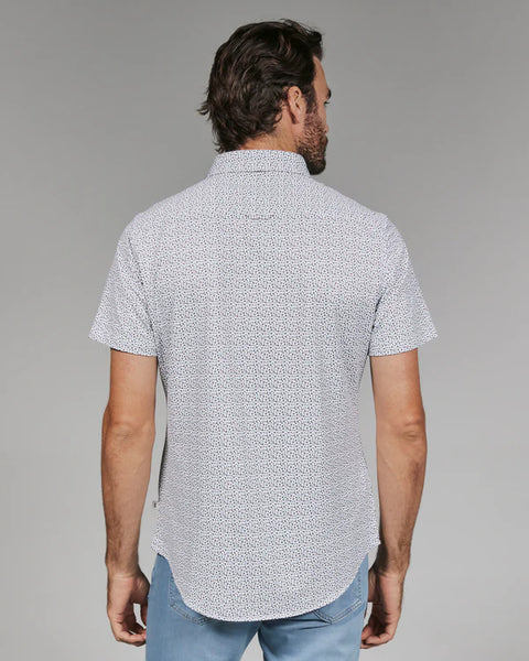 White Forli Short Sleeve Button Up