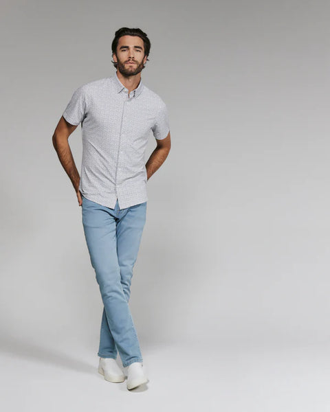 White Forli Short Sleeve Button Up