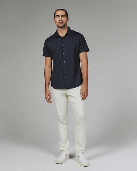 Navy Azores Short Sleeve Shirt