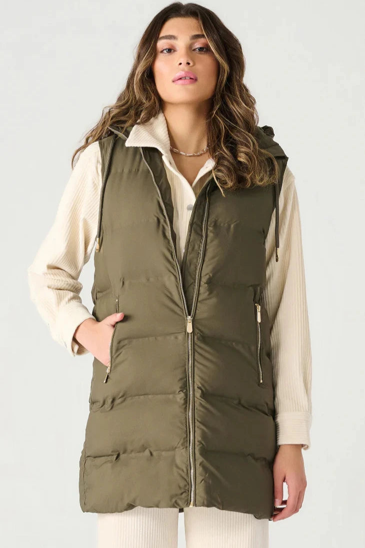 Army Green Jolene Parka Vest