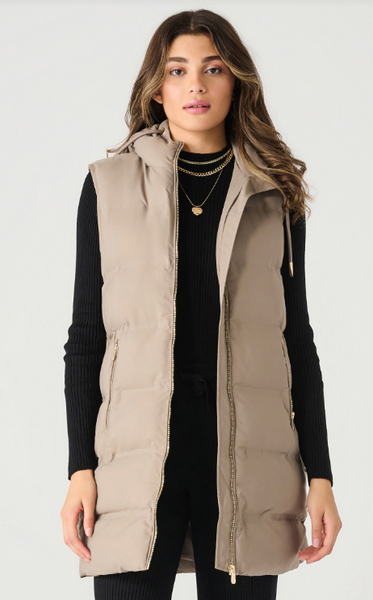 Taupe Jolene Parka Vest