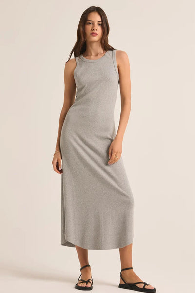 Classic Heather Grey Goodwin Midi Dress