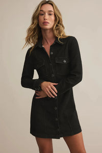 Black Sand Candice Knit Denim Dress